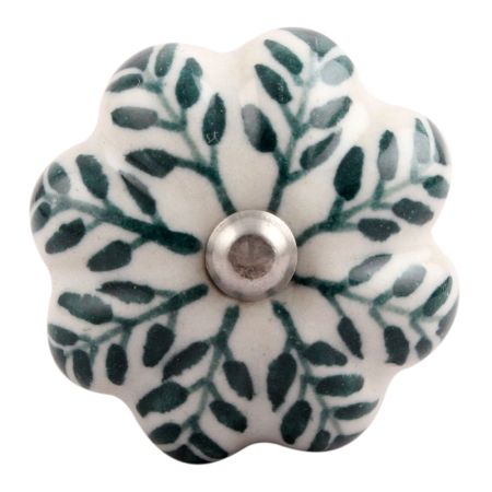 Green Leaf Medium Ceramic Wine Stopper